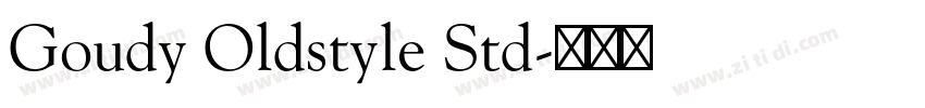 Goudy Oldstyle Std字体转换